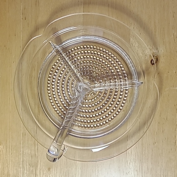 Duncan & Miller Tear Drop Divided 3 Part Crystal Relish Dish 8 1/4” - Picture 2 of 4